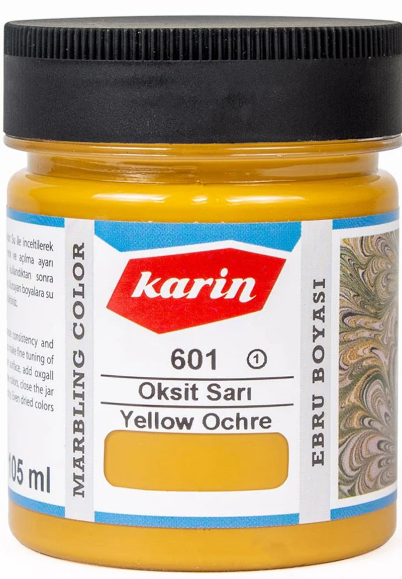KARİN EBRU BOYASI 105 ML 601 OKSİT SARI 61601105