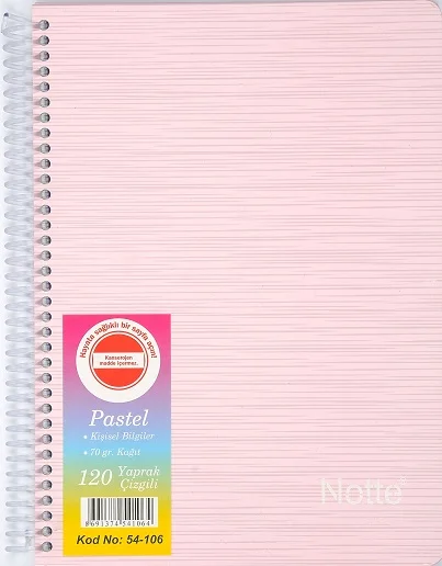 NOTTE DEFTER A4 SELECT 4 KONULU SPR. SERT 120YP.ÇİZ. 50-386