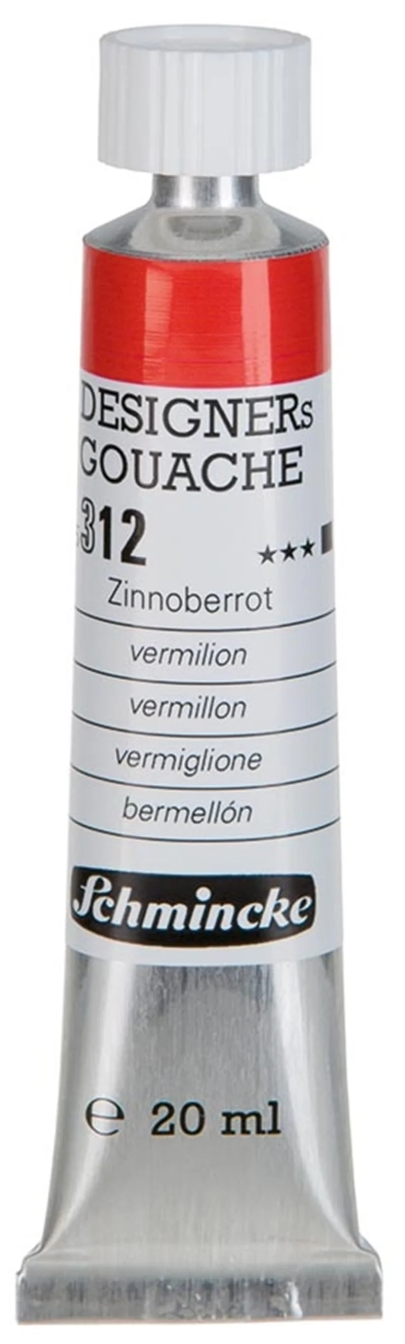 SCHMİNCKE HKS DESİGNERS' GOUACHE GUAJ BOYA 20 ML TÜP 312 VERMİLİON RED 25312007