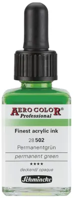 SCHMİNCKE AERO COLOR AKRİLİK MÜREKKEP 28 ML 502 PERMANENT GREEN 28502023