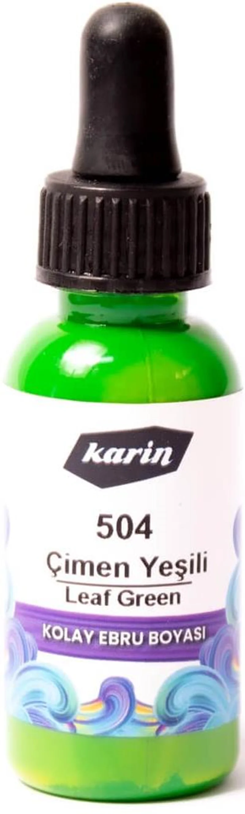 KARİN KOLAY EBRU BOYASI 30 ML 504 ÇİMEN YEŞİLİ 61504030