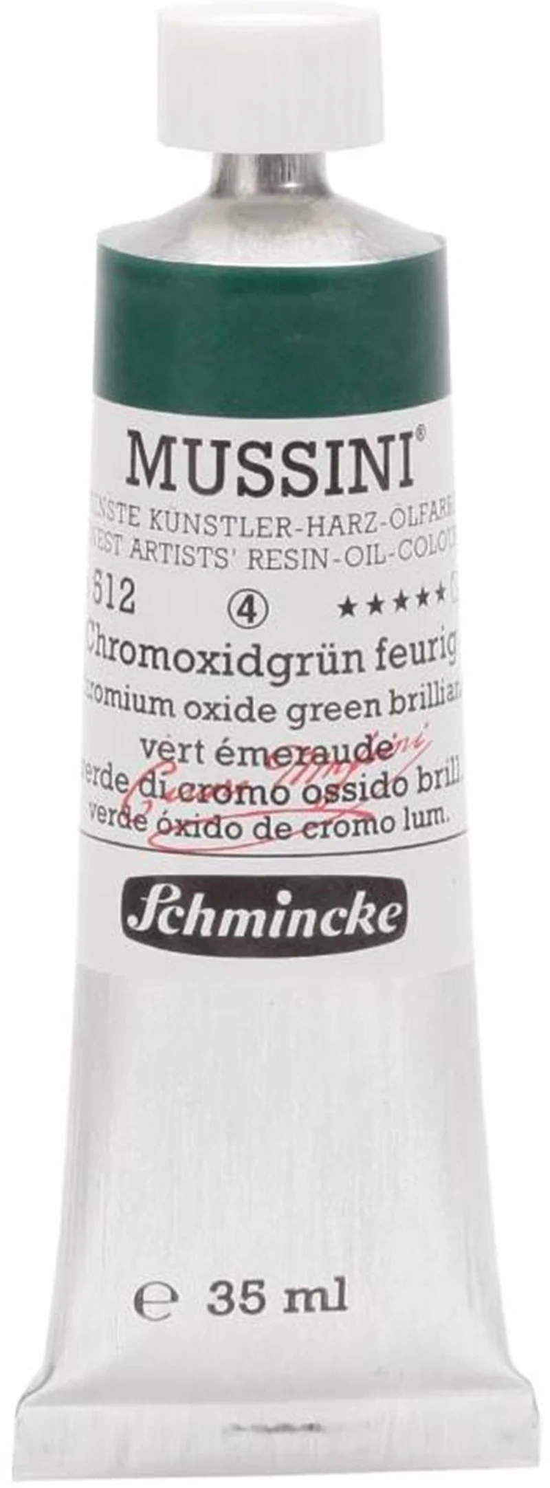 SCHMİNCKE MUSSİNİ ARTİST YAĞLI BOYA 35 ML SERİ 4 512 CHROMİUM OXİDE GREEN BRİLLİANT 10512009