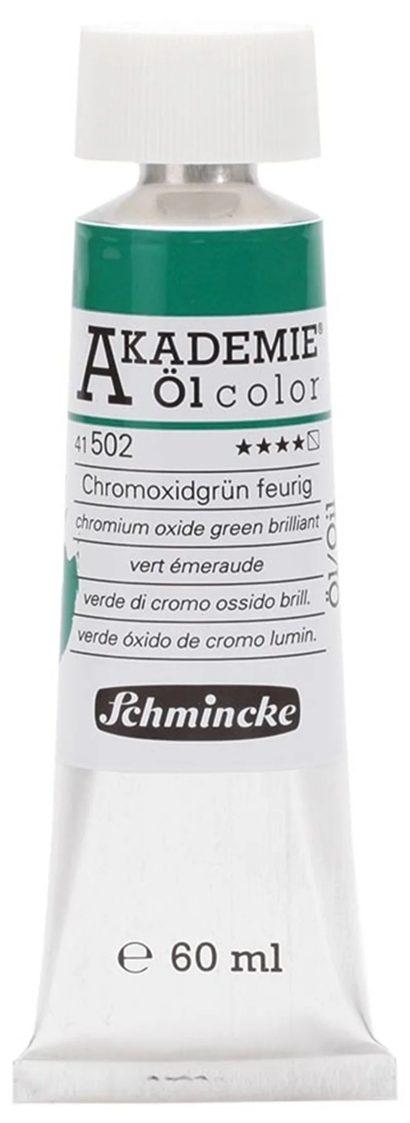 SCHMİNCKE AKADEMİE ÖL COLOR YAĞLI BOYA 60 ML SERİ 1 502 CHROMİUM OXİDE GREEN BRİLLİANT 41502011