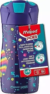 MAPED 871298 PİKNİK 430 ML PASLANMAZ ÇELİK MATARA PİXEL PARTY