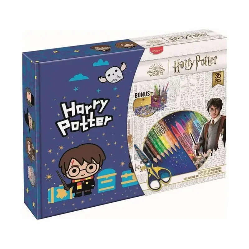 MAPED 899798 HARRY POTTER BOYAMA SETİ+HEDİYE KUTULU 13 PARÇA