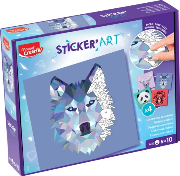 MAPED 907055 MAPED CREATİV NUMARALI STİCKER SETİ