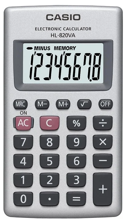 CASIO HESAP MAKİNESİ HL-820VA-W-DP
