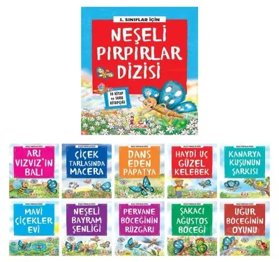 BICIRIK - NEŞELİ PIRPIRLAR DİZİSİ KÜÇÜK BOY 1. SINIF 10 KİTAP+SK