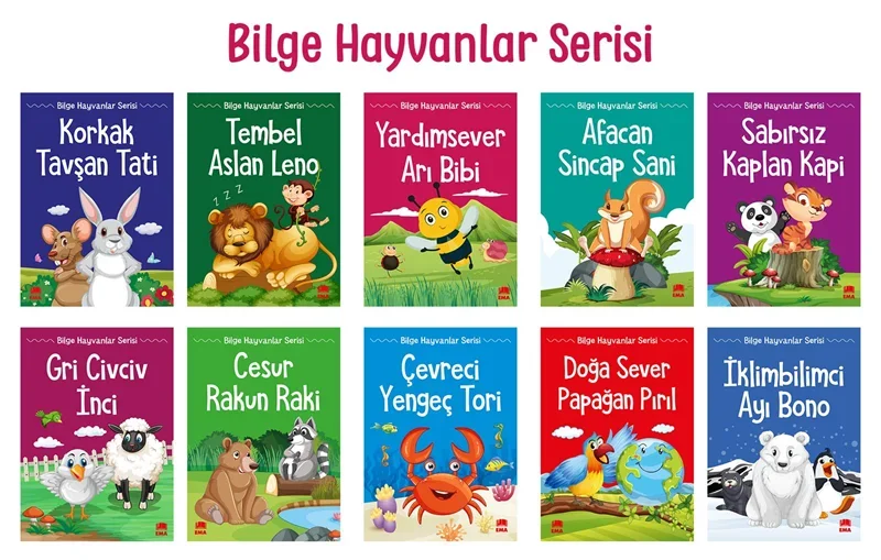 BICIRIK - BİLGİ HAYVANLAR SERİSİ KÜÇÜK BOY 1. SINIF 10 KİTAP+SK