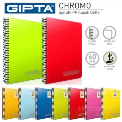 GIPTA CHROMO A5 100 YP.ÇİZGİLİ SPR.PP KPK.DEFTER 2311