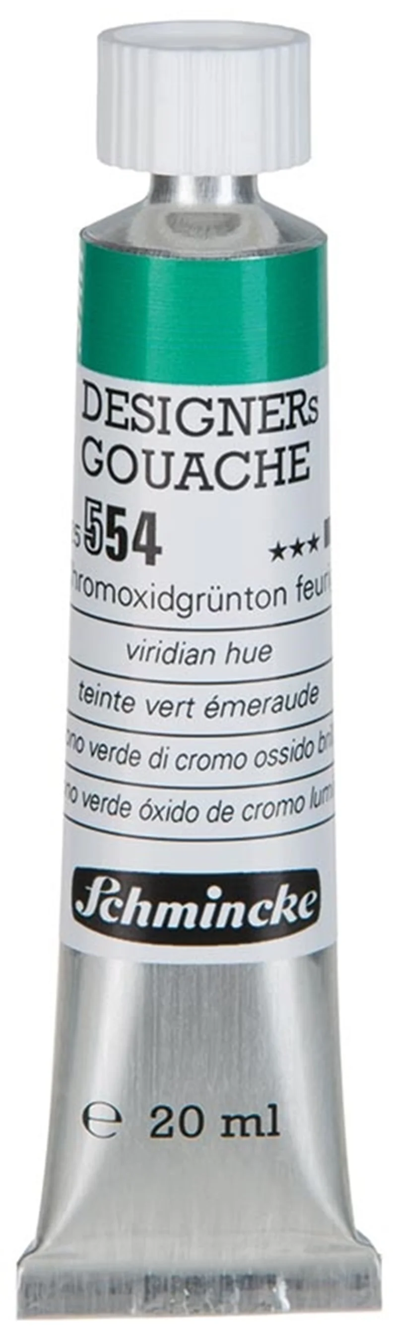 SCHMİNCKE HKS DESİGNERS' GOUACHE GUAJ BOYA 20 ML TÜP 554 CHROMİUM OXİDE GREEN BRİLLİANT 25554007