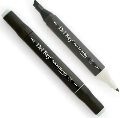 DEL REY GRAFİK MARKÖR TWIN MN-DRGG3 GREEN GREY
