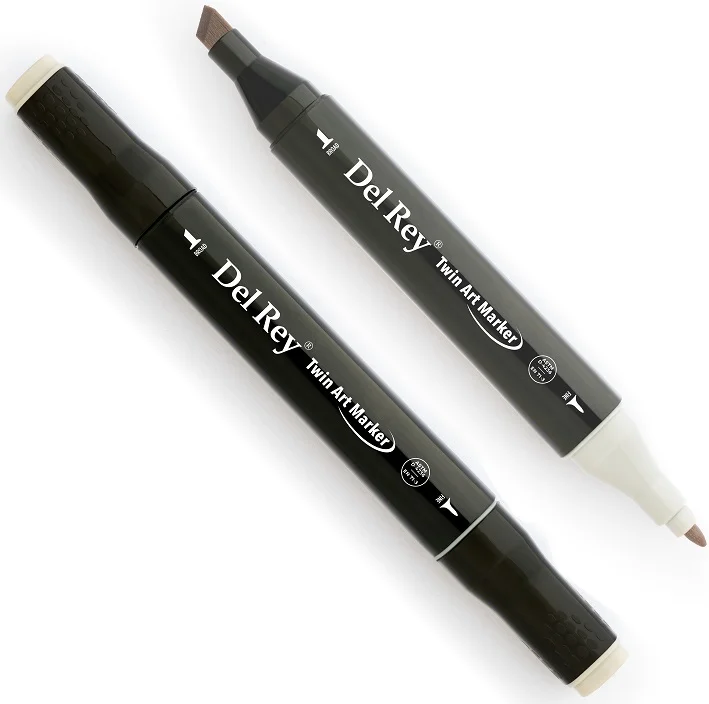 DEL REY GRAFİK MARKÖR TWIN MN-DRWG1 WARM GREY