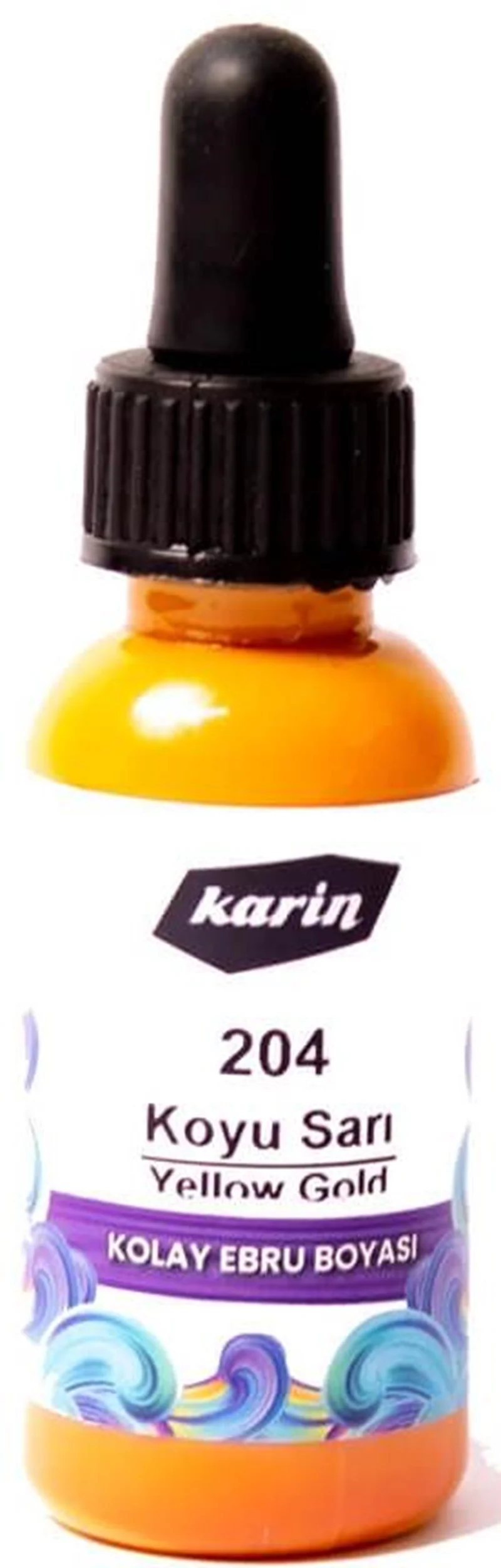 KARİN KOLAY EBRU BOYASI 30 ML 204 KOYU SARI 61204030