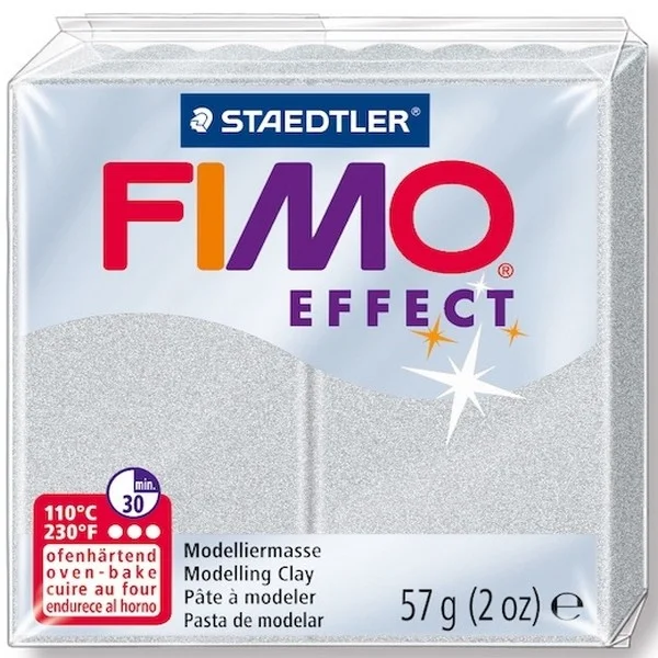FIMO SOFT MODELLEME KİLİ 57 GR SEDEFLİ GÜMÜŞ 8020-817