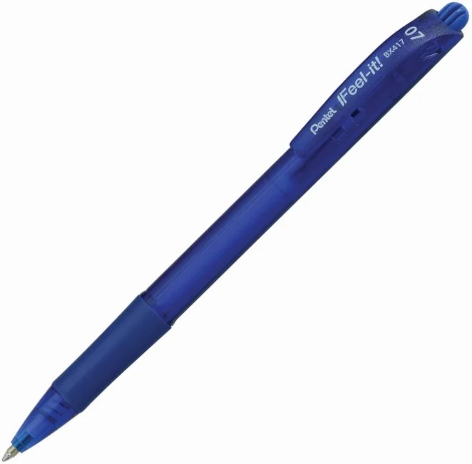 PENTEL ROLLER KALEM FEEL IT BX417 0.7 MEKANİZMALI MAVİ Y BX417-C