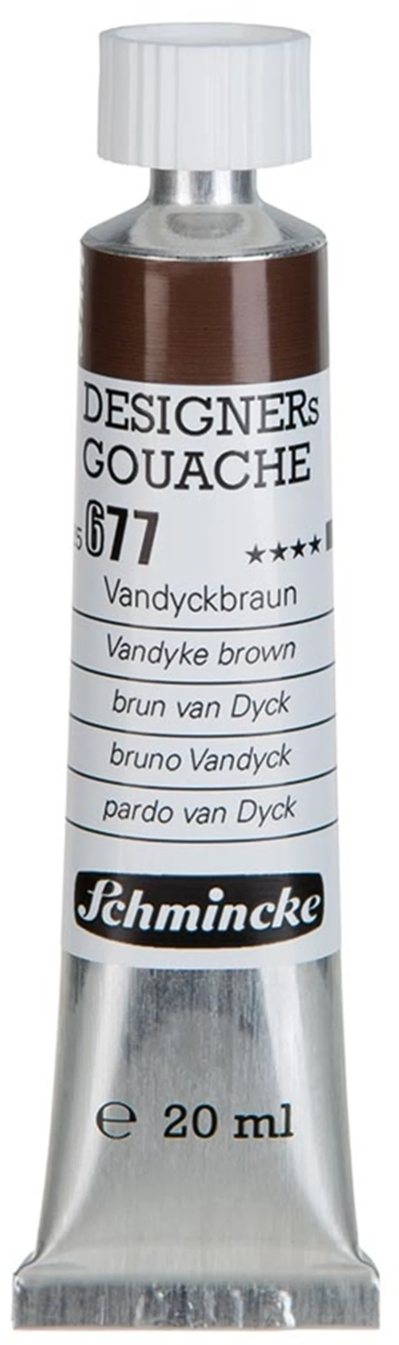 SCHMİNCKE HKS DESİGNERS' GOUACHE GUAJ BOYA 20 ML TÜP 677 VANDYKE BROWN 25677007