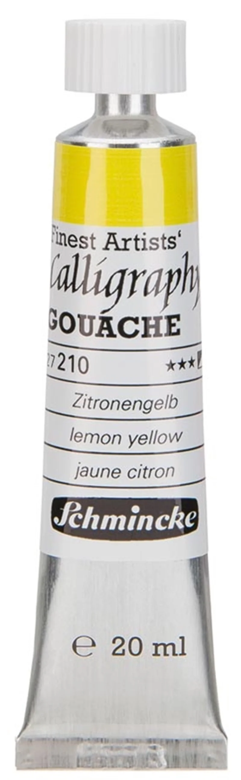 SCHMİNCKE CALLİGRAPHY GOUACHE ARTİST GUAJ BOYA 20 ML TÜP 210 LEMON YELLOW 27210007