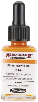 SCHMİNCKE AERO COLOR AKRİLİK MÜREKKEP 28 ML 204 CADMİUM ORANGE HUE 28204023