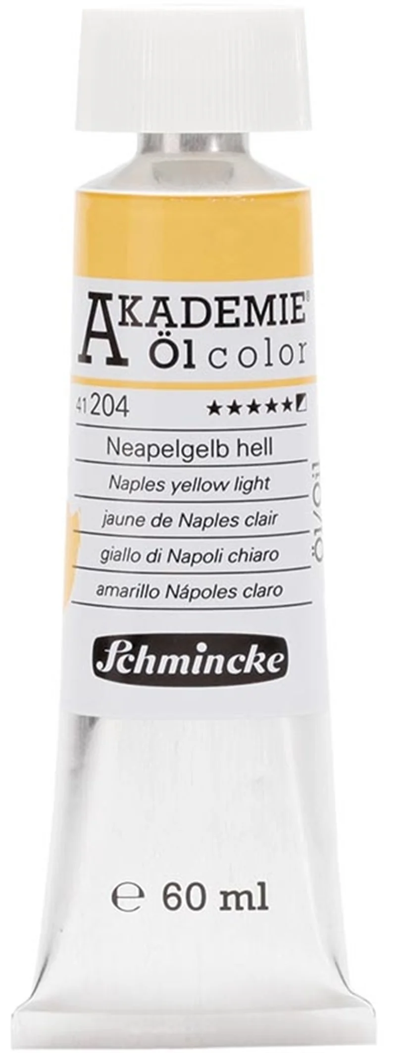 SCHMİNCKE AKADEMİE ÖL COLOR YAĞLI BOYA 60 ML SERİ 1 204 NAPLES YELLOW LİGHT 41204011