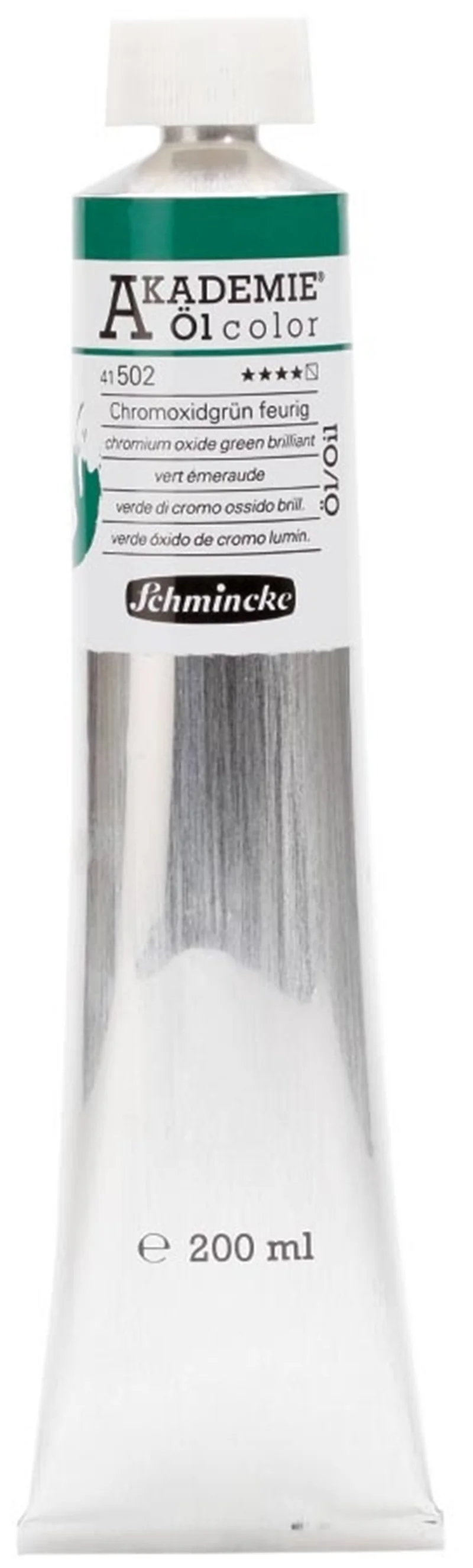 SCHMİNCKE AKADEMİE ÖL COLOR YAĞLI BOYA 200 ML SERİ 1 502 CHROMİUM OXİDE GREEN BRİLLİANT 41502015