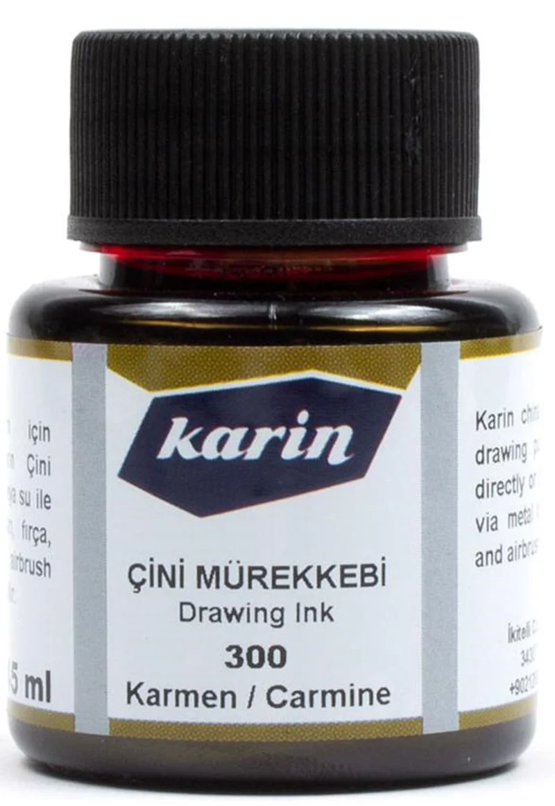 KARİN ÇİNİ MÜREKKEBİ 45 ML KARMEN KIRMIZI 6221300045