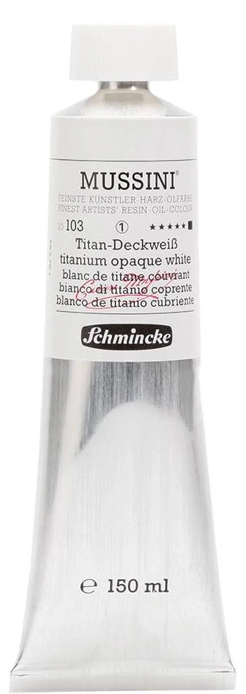 SCHMİNCKE MUSSİNİ ARTİST YAĞLI BOYA 150 ML SERİ 1 103 TİTANİUM OPAQUE WHİTE 10103019