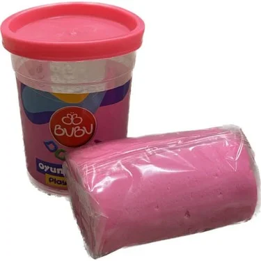 PASİF BU-BU OYUN HAMURU TEK RENK PEMBE 125 GR.