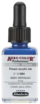 SCHMİNCKE AERO COLOR AKRİLİK MÜREKKEP 28 ML 904 AERO METALLİC BLUE 28904023