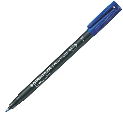 STAEDTLER ASETAT KALEMİ LUMOCOLOR F UÇ MAVİ 318-3