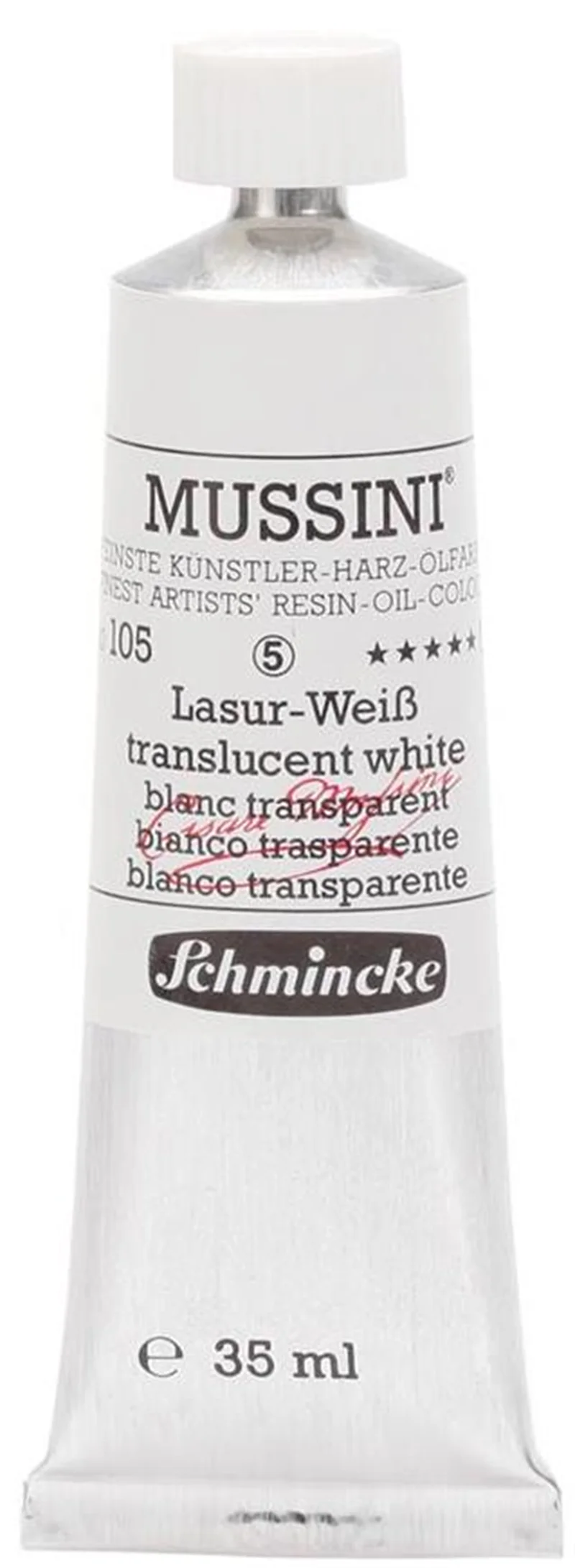 SCHMİNCKE MUSSİNİ ARTİST YAĞLI BOYA 35 ML SERİ 5 105 TRANSLUCENT WHİTE 10105009