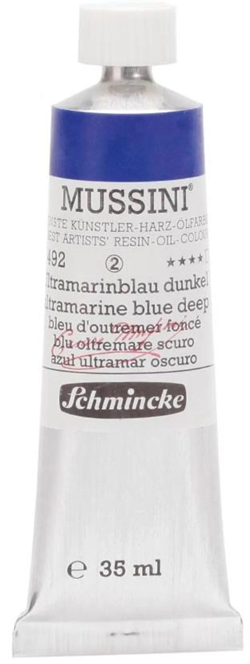 SCHMİNCKE MUSSİNİ ARTİST YAĞLI BOYA 35 ML SERİ 2 492 ULTRAMARİNE BLUE DEEP 10492009