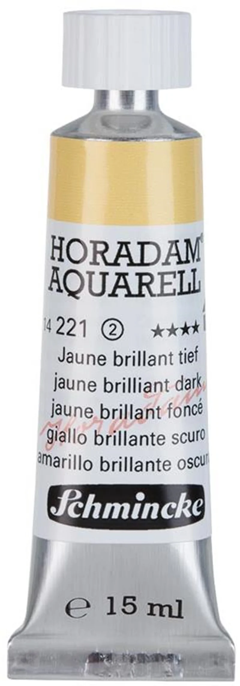 SCHMİNCKE HORADAM AQUARELL ARTİST SULU BOYA 15 ML TÜP SERİ 2 221 JAUNE BRİLLİANT DARK 14221006