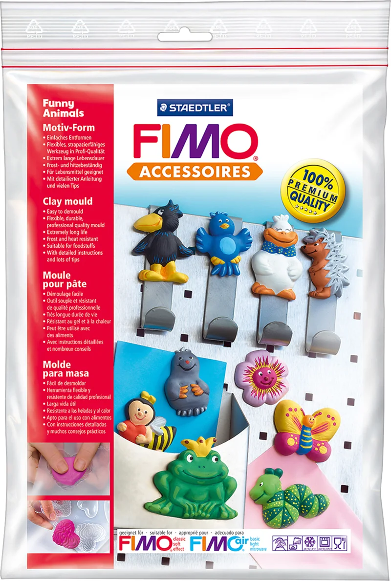FIMO AKSESUAR MOULD EĞLENCELİ HAYVANLAR 8742 09 05
