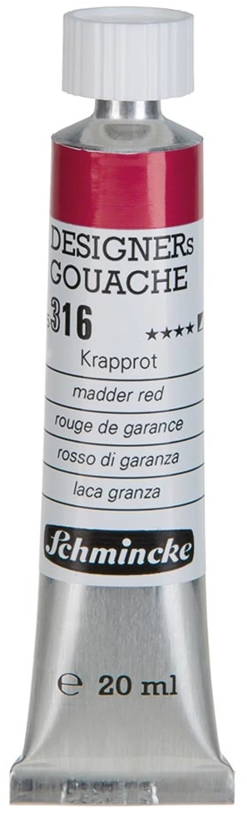 SCHMİNCKE HKS DESİGNERS' GOUACHE GUAJ BOYA 20 ML TÜP 316 MADDER RED 25316007