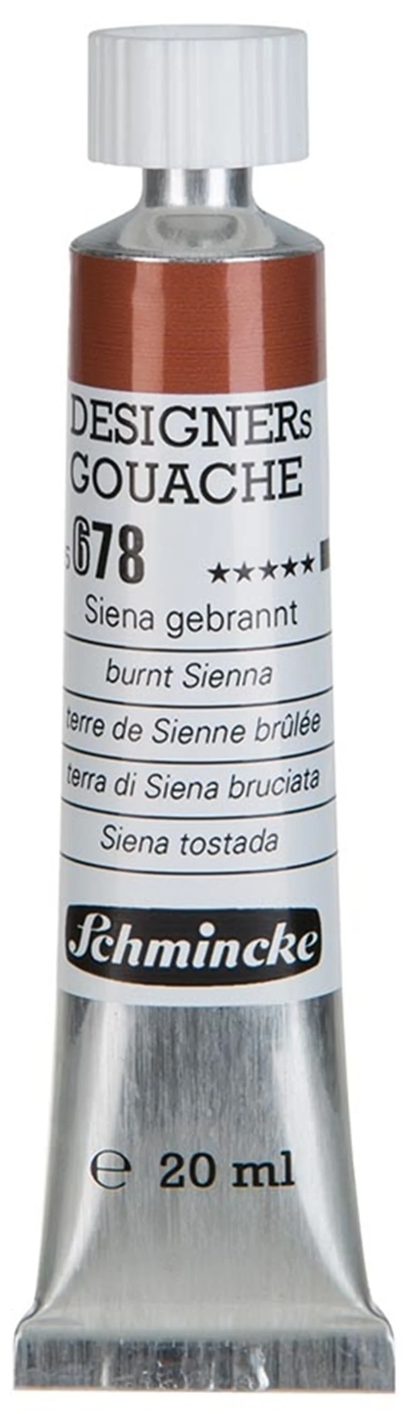 SCHMİNCKE HKS DESİGNERS' GOUACHE GUAJ BOYA 20 ML TÜP 678 BURNT SİENNA 25678007