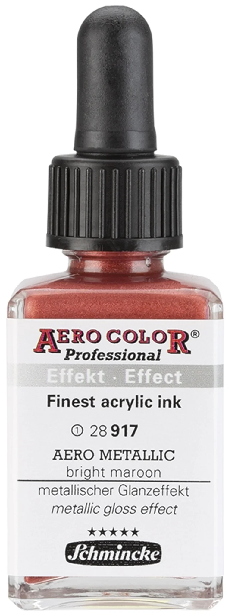 SCHMİNCKE AERO COLOR AKRİLİK MÜREKKEP 28 ML 917 AERO METALLİC BRİGHT MAROON 28917023
