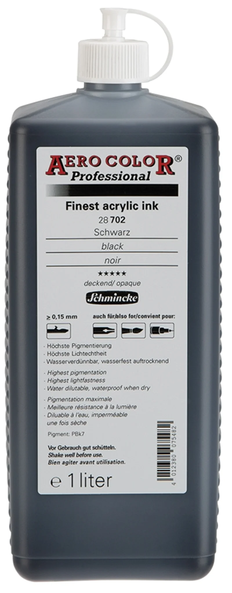 SCHMİNCKE AERO COLOR AKRİLİK MÜREKKEP 1000 ML 702 BLACK 28702029