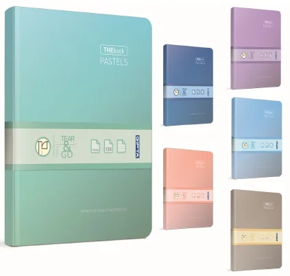 GIPTA DEFTER THEBOOK PASTELS 14x20 İPLİK DİKİŞLİ SERT KAPAK 160 YP. ÇİZGİLİ 3315