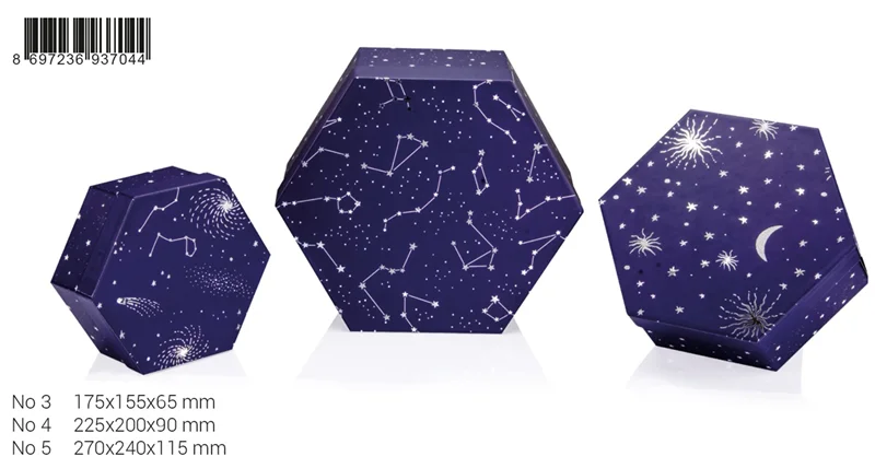 GIPTA KUTU SETİ 3 LÜ ALTIGEN COSMIC BX70440