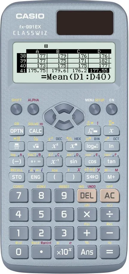 CASIO HESAP MAKİNESİ BİLİMSEL FX-991EX-BU MAVİ 552