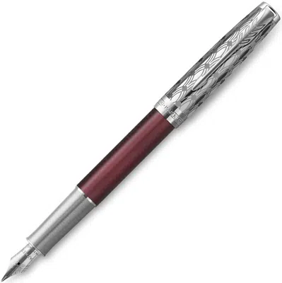 PARKER DOLMA KALEM SONNET CT METAL KIRMIZI 18K F UÇ 2119650
