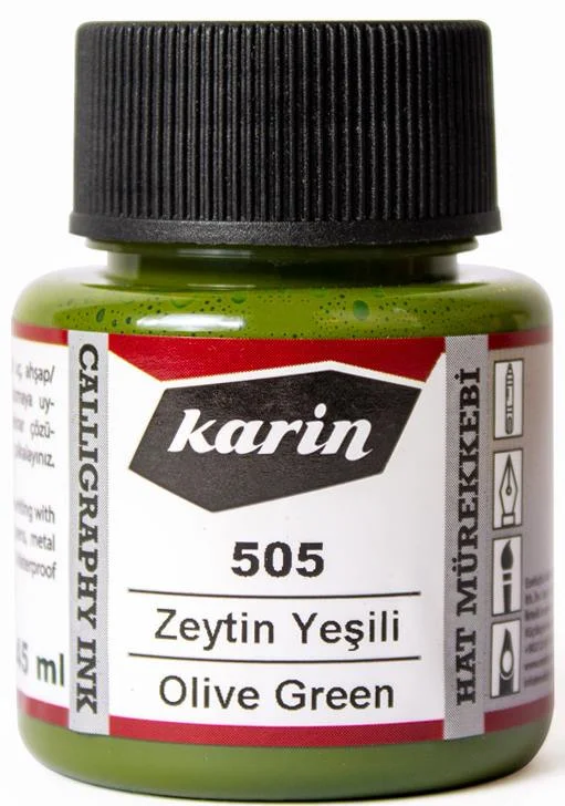 KARİN HAT MÜREKKEBİ 45 ML ZEYTİN YEŞİLİ 6210505045