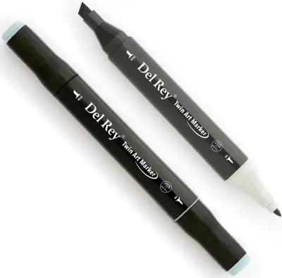 DEL REY GRAFİK MARKÖR TWIN MN-DRBG5 BLUE GREY