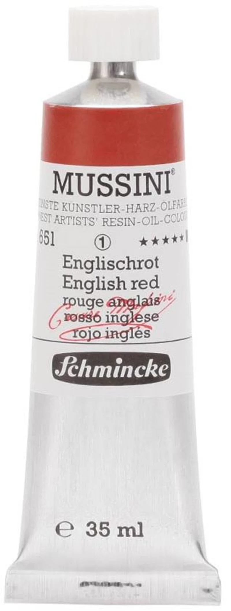 SCHMİNCKE MUSSİNİ ARTİST YAĞLI BOYA 35 ML SERİ 1 651 ENGLİSH RED 10651009
