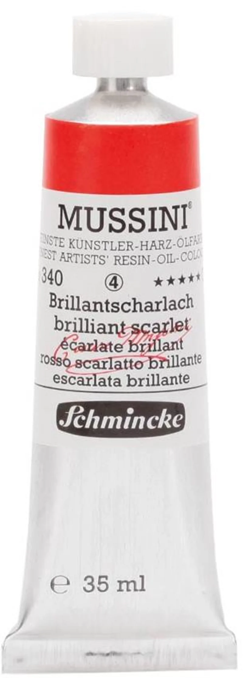 SCHMİNCKE MUSSİNİ ARTİST YAĞLI BOYA 35 ML SERİ 4 340 BRİLLİANT SCARLET 10340009