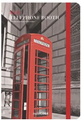 SCRIKSS NOTELOOK DEFTER RED TELEPHONE BOOTH A6 ÇİZGİLİ