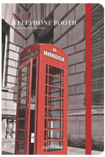 SCRIKSS NOTELOOK DEFTER RED TELEPHONE BOOTH A6 ÇİZGİLİ