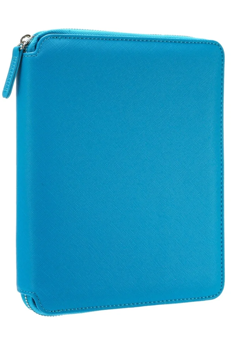 VJ DEFTER SOFIA ZIPPER FOLDER ORGANİZER 14.8x20 Cm. 120 Gr. 80 YP. NOKTALI MAVİ 7756