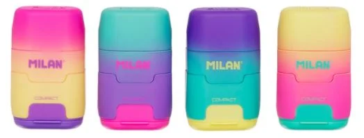 MİLAN KALEMTIRAŞ SİLGİLİ COMPACT SUNSET 4 RENK 16 LI SET ML 4721116